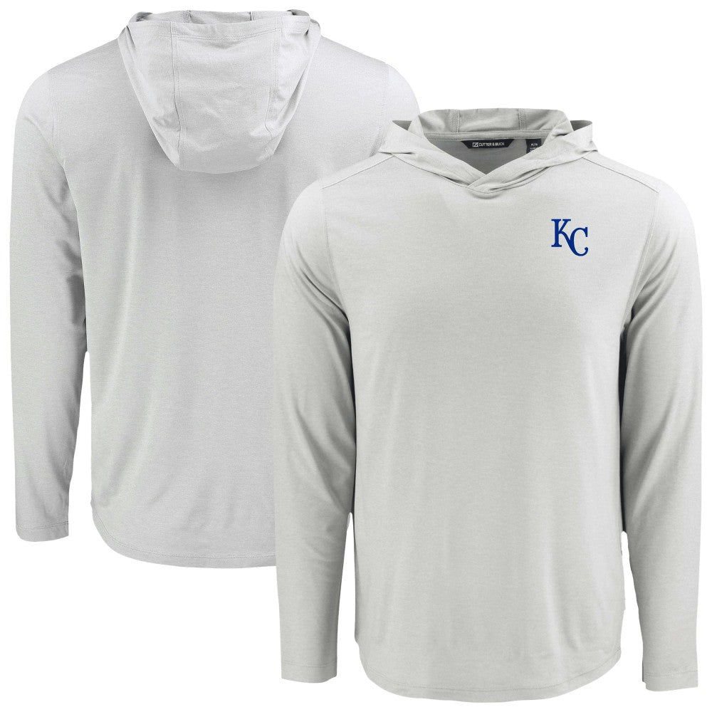 Kansas City Royals Cutter & Buck Coastline Epic Comfort Recycled Eco Hoodie Long Sleeve T-Shirt for sale