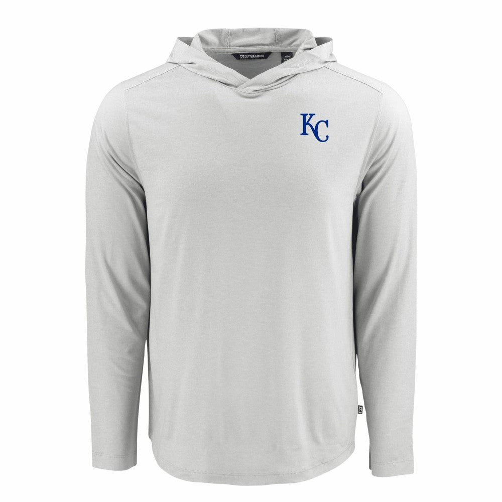 Kansas City Royals Cutter & Buck Coastline Epic Comfort Recycled Eco Hoodie Long Sleeve T-Shirt for sale