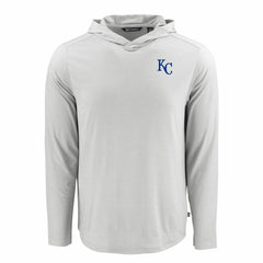 Kansas City Royals Cutter & Buck Coastline Epic Comfort Recycled Eco Hoodie Long Sleeve T-Shirt for sale