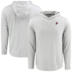 Philadelphia Phillies Cutter & Buck Coastline Epic Comfort Recycled Eco Hoodie Long Sleeve T-Shirt for sale
