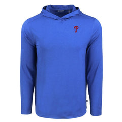 Philadelphia Phillies Cutter & Buck Coastline Epic Comfort Recycled Eco Hoodie Long Sleeve T-Shirt Outlet