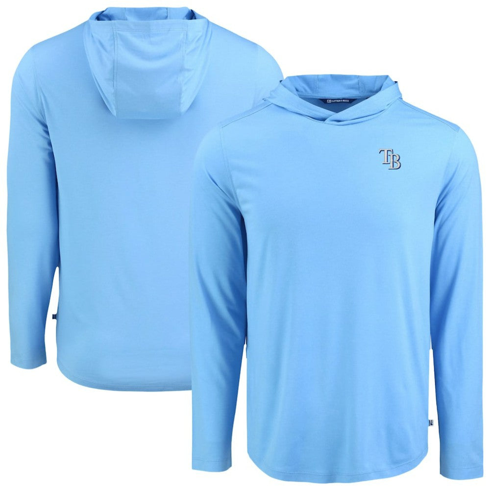 Tampa Bay Rays Cutter & Buck Coastline Epic Comfort Recycled Eco Hoodie Long Sleeve T-Shirt Online