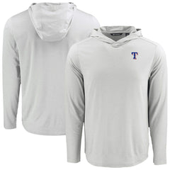 Texas Rangers Cutter & Buck Coastline Epic Comfort Recycled Eco Hoodie Long Sleeve T-Shirt Discount