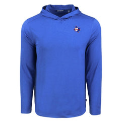 Texas Rangers Cutter & Buck Coastline Epic Comfort Recycled Eco Hoodie Long Sleeve T-Shirt for sale