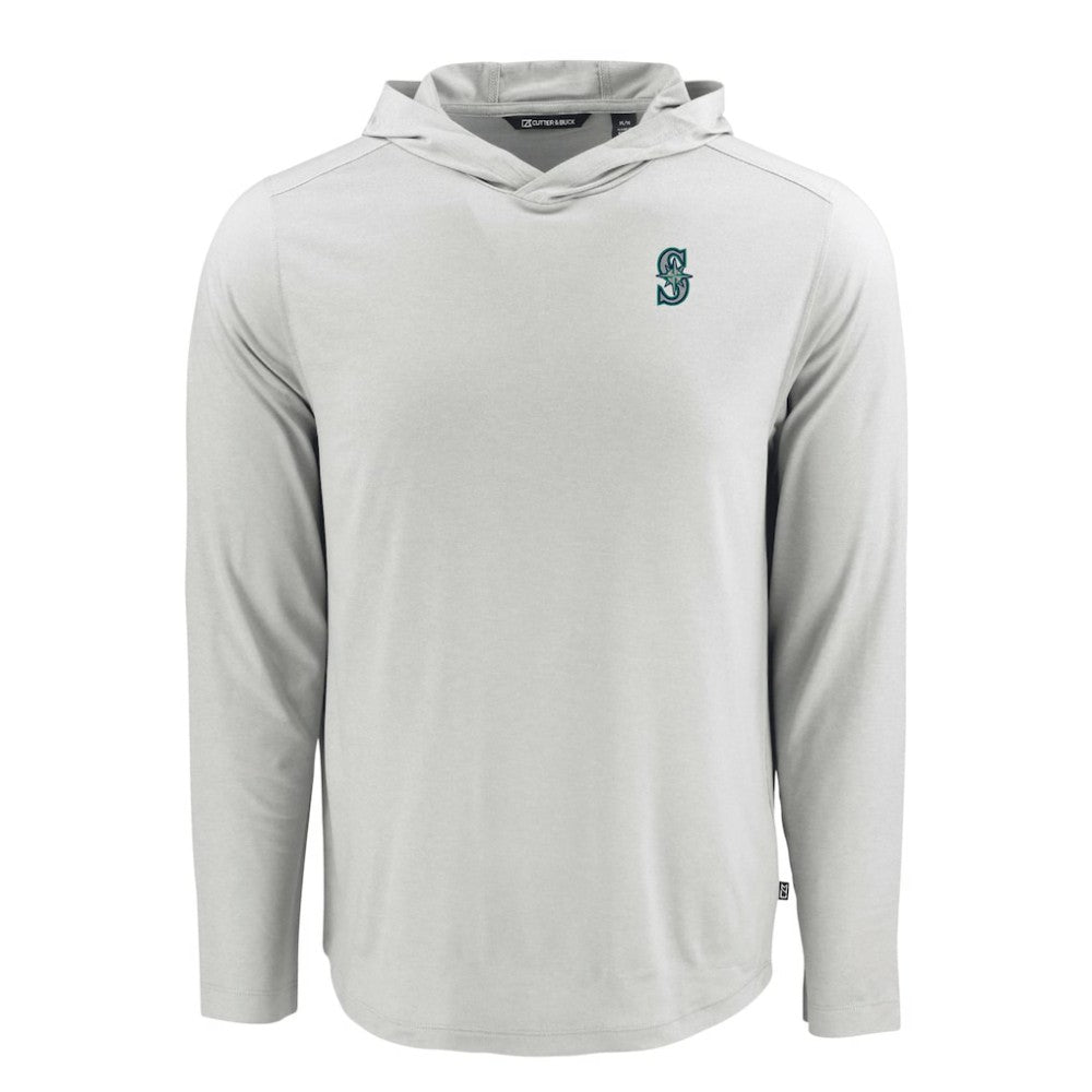 Seattle Mariners Cutter & Buck Coastline Epic Comfort Recycled Eco Hoodie Long Sleeve T-Shirt Sale