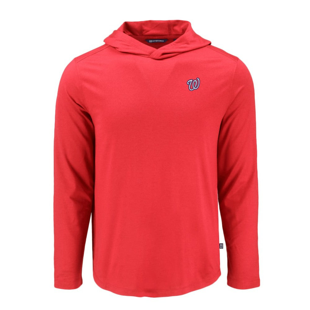 Washington Nationals Cutter & Buck Coastline Epic Comfort Recycled Eco Hoodie Long Sleeve T-Shirt Online