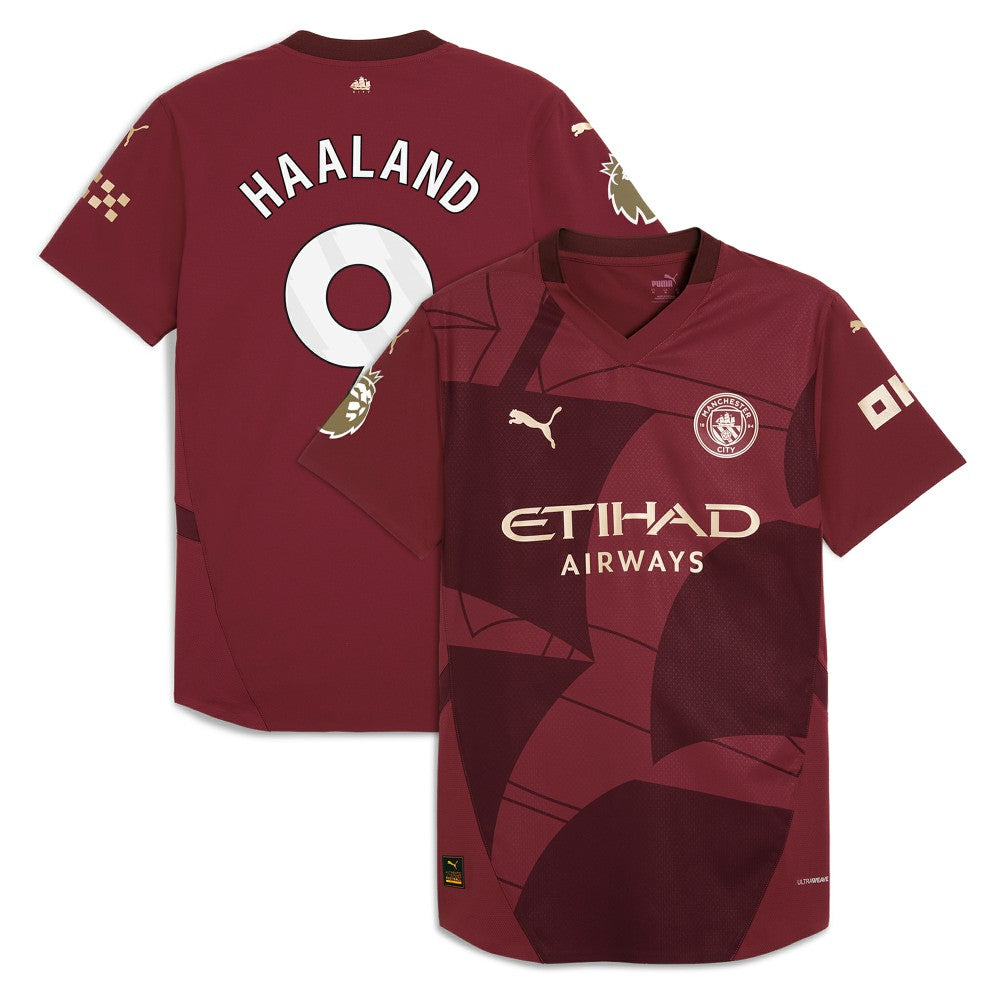 Puma - Erling Haaland Manchester City 2024/25 Third Player Jersey - Burgundy
