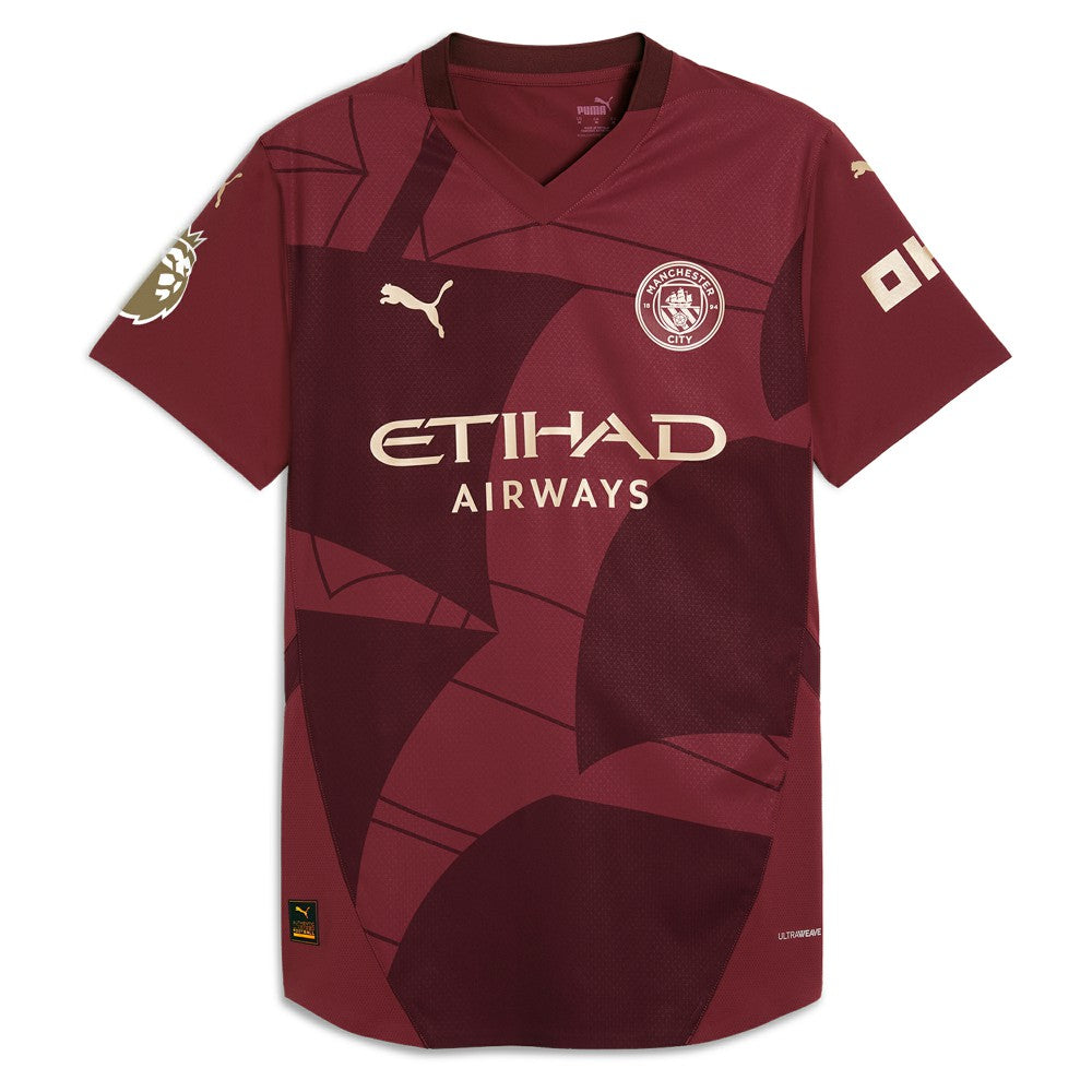 Puma - Erling Haaland Manchester City 2024/25 Third Player Jersey - Burgundy