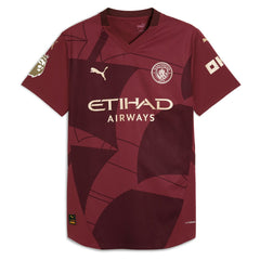 Puma - Erling Haaland Manchester City 2024/25 Third Player Jersey - Burgundy