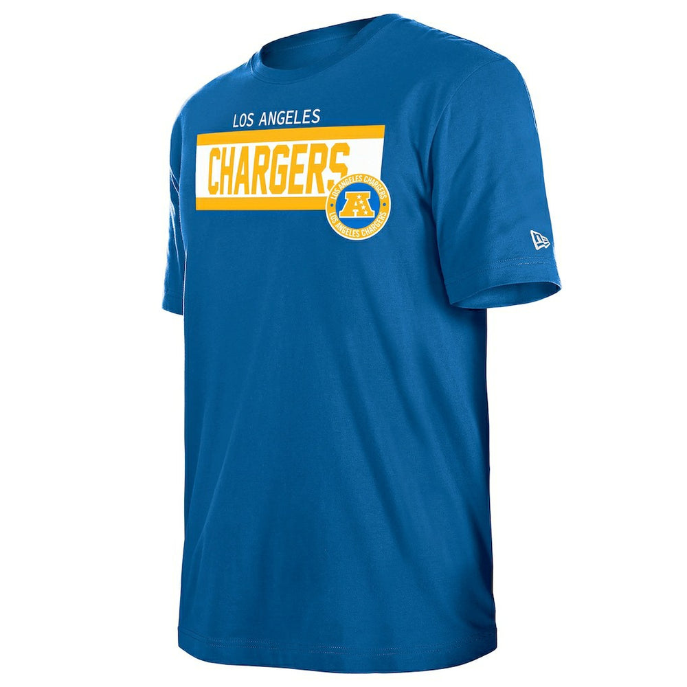 Los Angeles Chargers New Era 3rd Down High Density Print T-Shirt - Blue - NFL