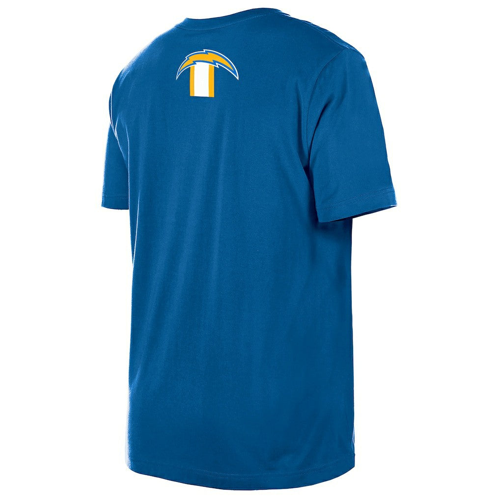 Los Angeles Chargers New Era 3rd Down High Density Print T-Shirt - Blue - NFL