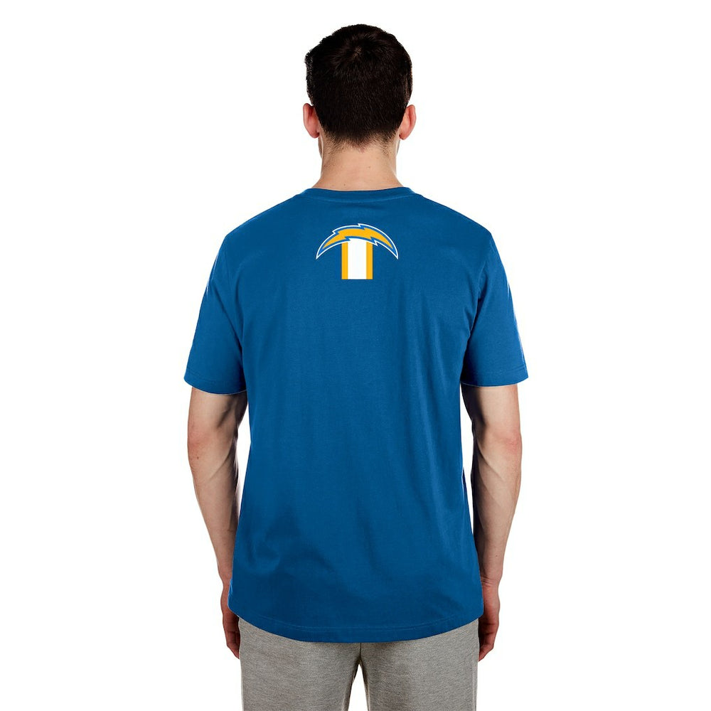 Los Angeles Chargers New Era 3rd Down High Density Print T-Shirt - Blue - NFL