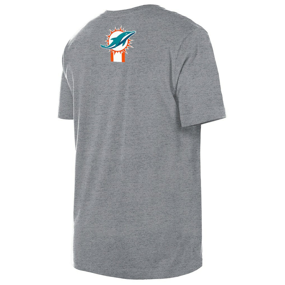 Miami Dolphins New Era 3rd Down High Density Print T-Shirt - Gray - NFL