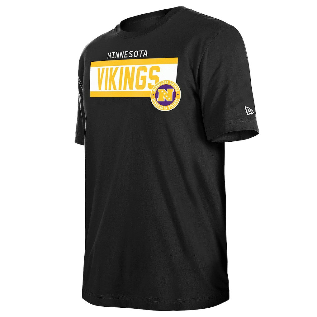 Minnesota Vikings New Era 3rd Down High Density Print T-Shirt - Black - NFL