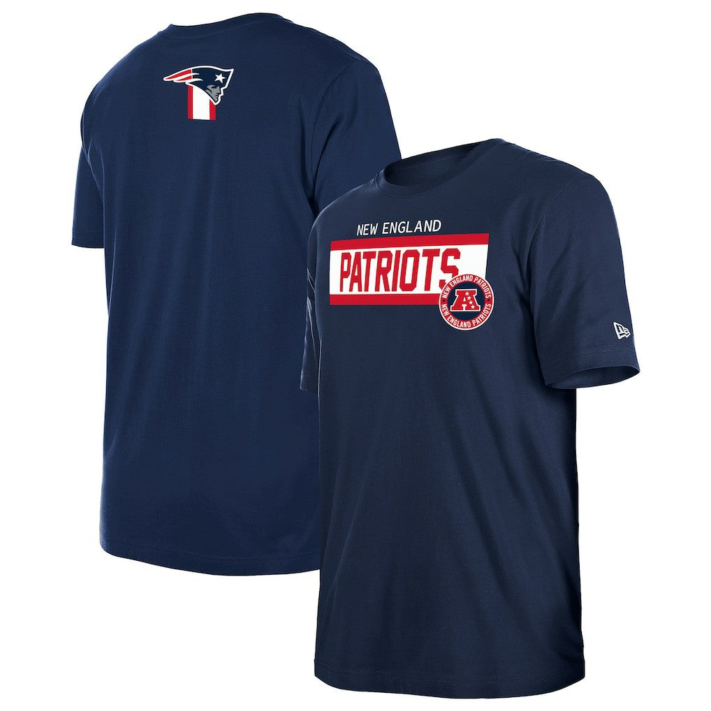 New England Patriots New Era 3rd Down High Density Print T-Shirt - Navy - NFL