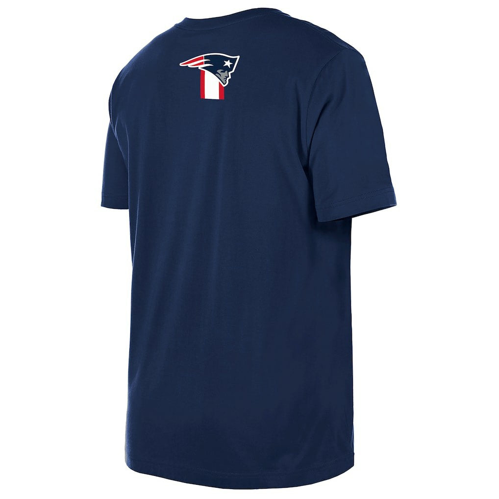 New England Patriots New Era 3rd Down High Density Print T-Shirt - Navy - NFL