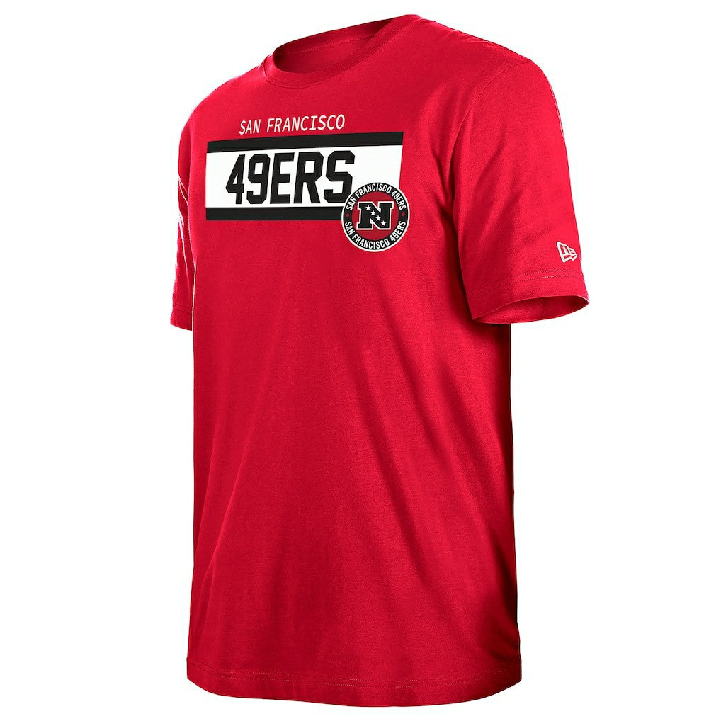 San Francisco 49ers New Era 3rd Down High Density Print T-Shirt - Scarlet - NFL