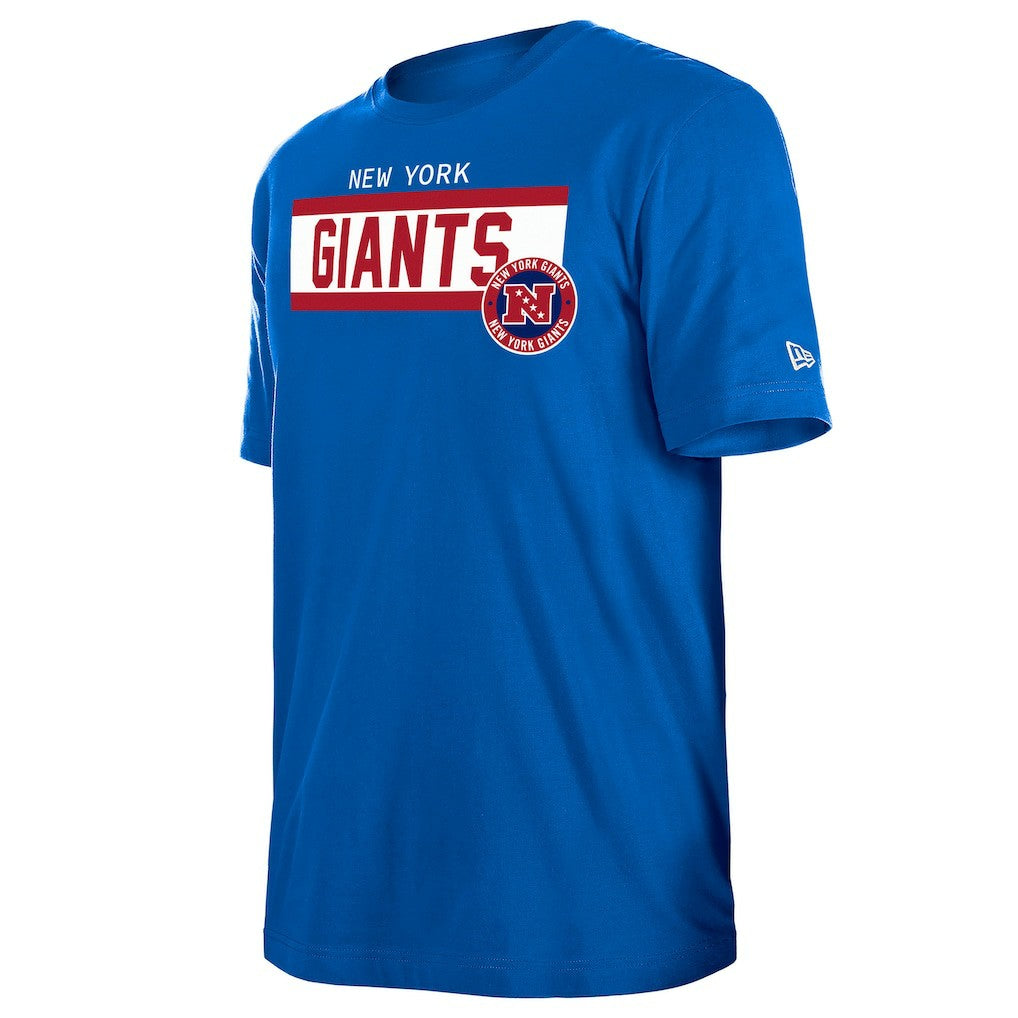 New York Giants New Era 3rd Down High Density Print T-Shirt - Blue - NFL