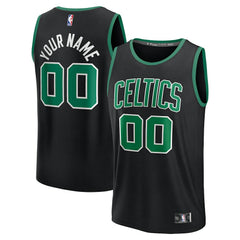 Fanatics Boston Celtics Fast Break Custom Jersey Statement Edition Black