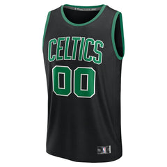 Fanatics Boston Celtics Youth Fast Break Custom Replica Jersey Black Statement Edition