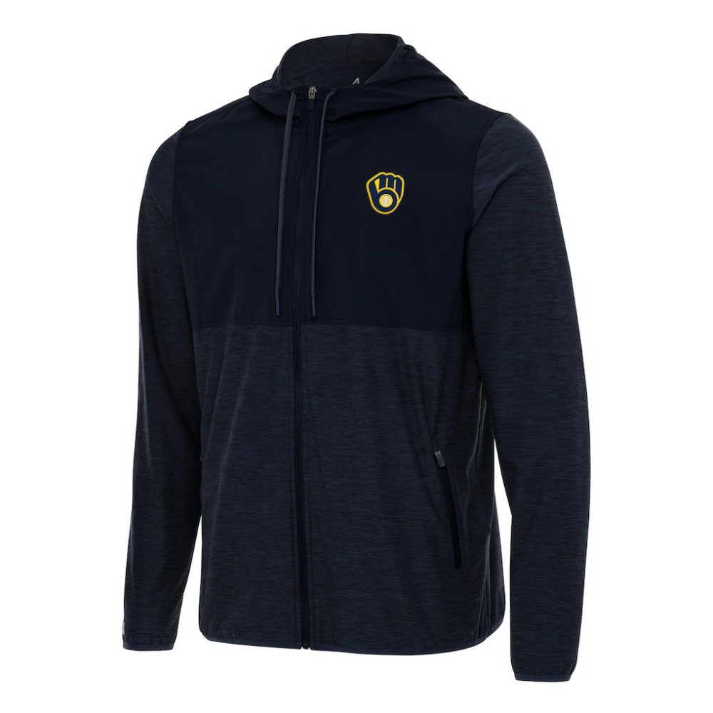 Milwaukee Brewers Antigua Sway Full-Zip Hoodie Outlet