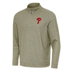 Philadelphia Phillies Antigua Subtle Quarter-Zip Sweatshirt for sale