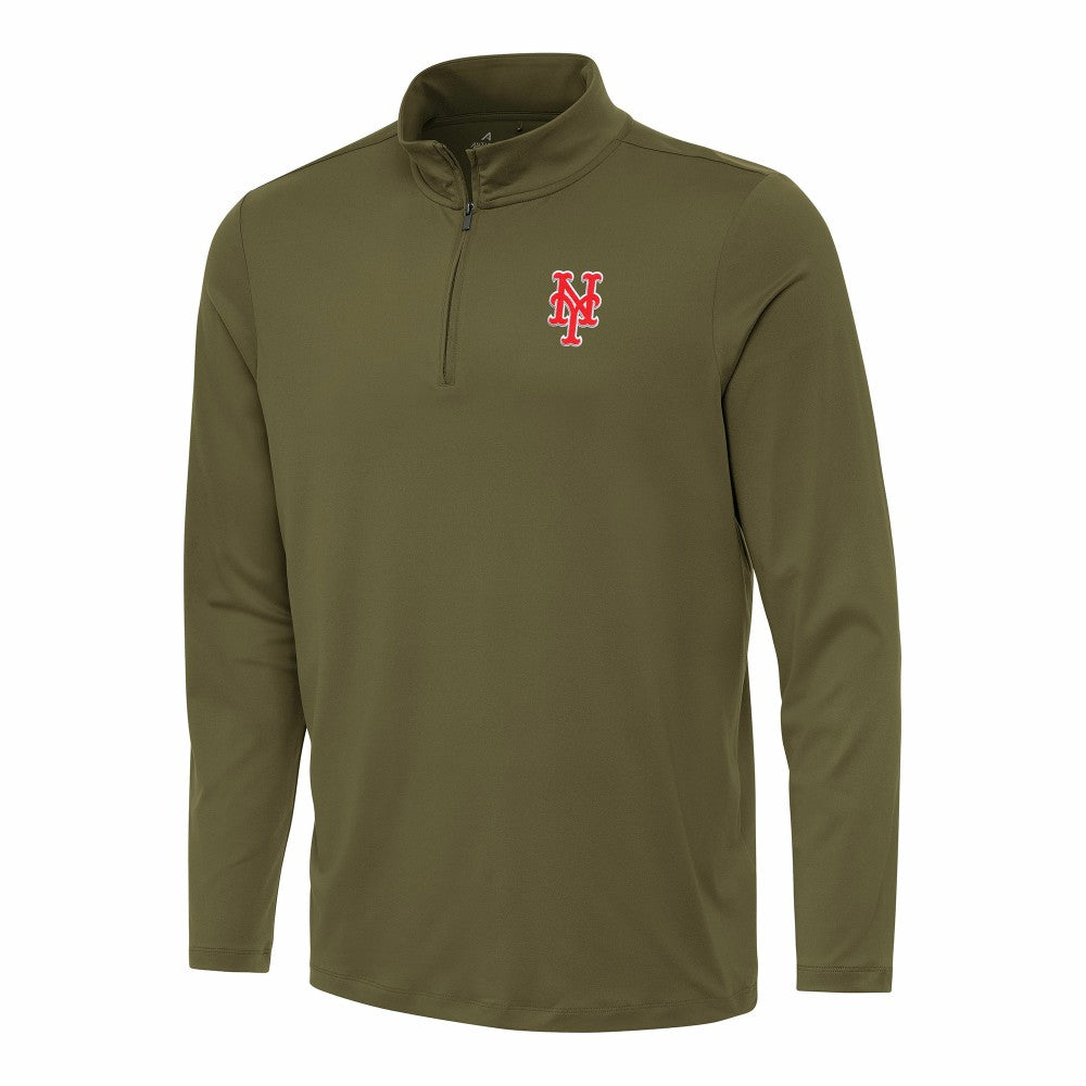 New York Mets Antigua Reprocess Quarter-Zip Top Online