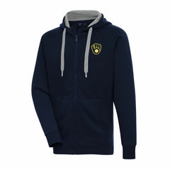 Milwaukee Brewers Antigua Big & Tall Victory Full-Zip Hoodie Jacket Online