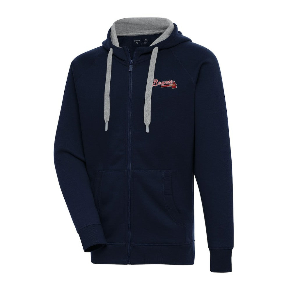 Atlanta Braves Antigua Big & Tall Victory Full-Zip Hoodie Jacket Online