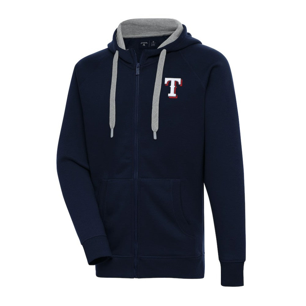 Texas Rangers Antigua Big & Tall Victory Full-Zip Hoodie Jacket Outlet