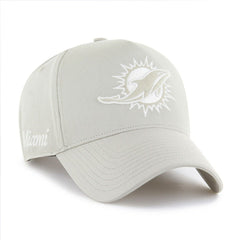 Miami Dolphins '47 Foundation Offside Adjustable Hat - Cream - 47 brand