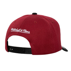 Mitchell & Ness Miami Heat Underarch Two-Tone Pro Crown Snapback Hat Red/Black