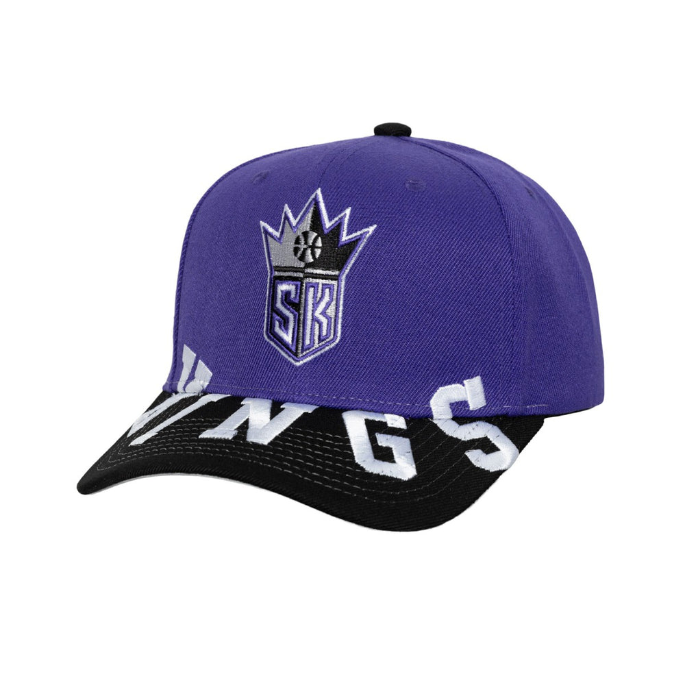 Mitchell & Ness Sacramento Kings Underarch Two-Tone Pro Crown Snapback Hat Purple/Black