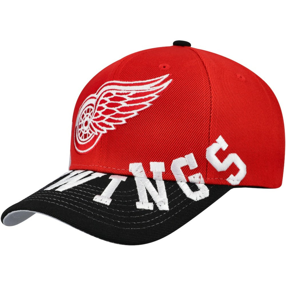 Detroit Red Wings Mitchell & Ness Underarch Two-Tone Pro Crown Snapback Hat - Red/Black | NHL discount