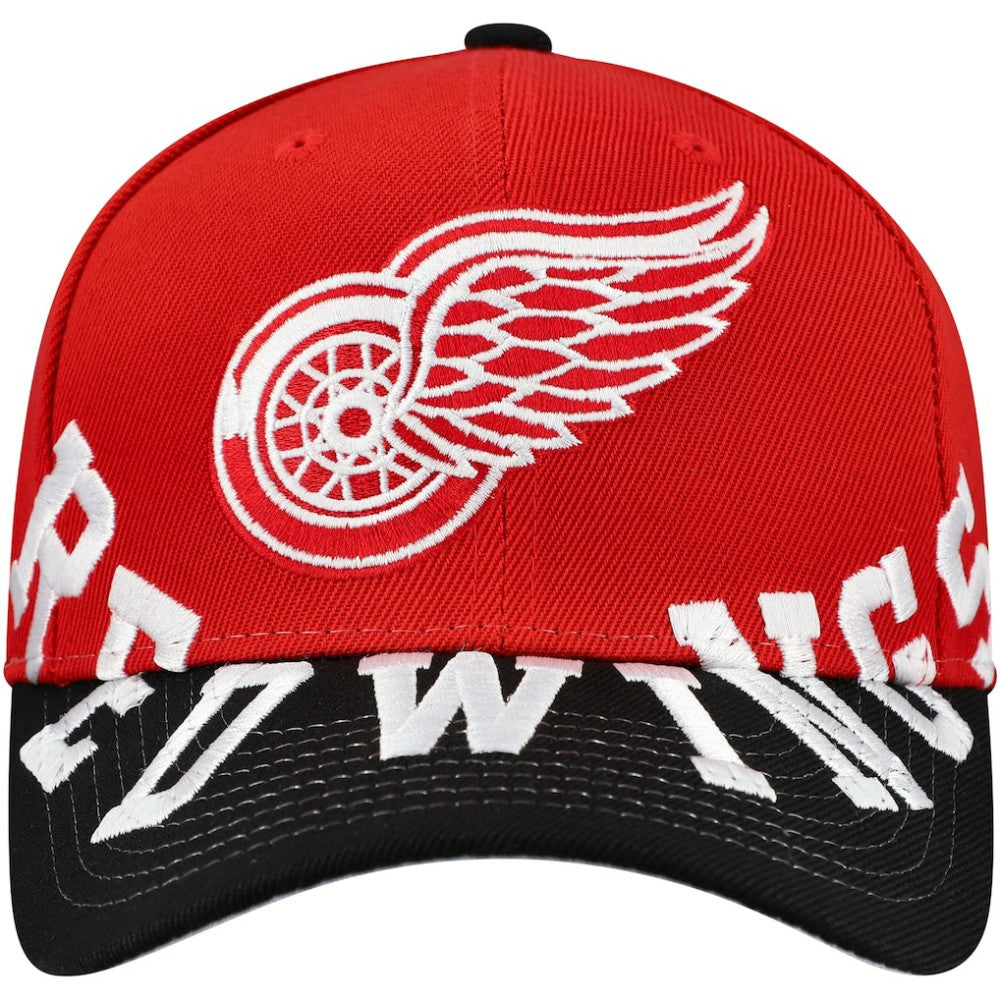 Detroit Red Wings Mitchell & Ness Underarch Two-Tone Pro Crown Snapback Hat - Red/Black | NHL discount