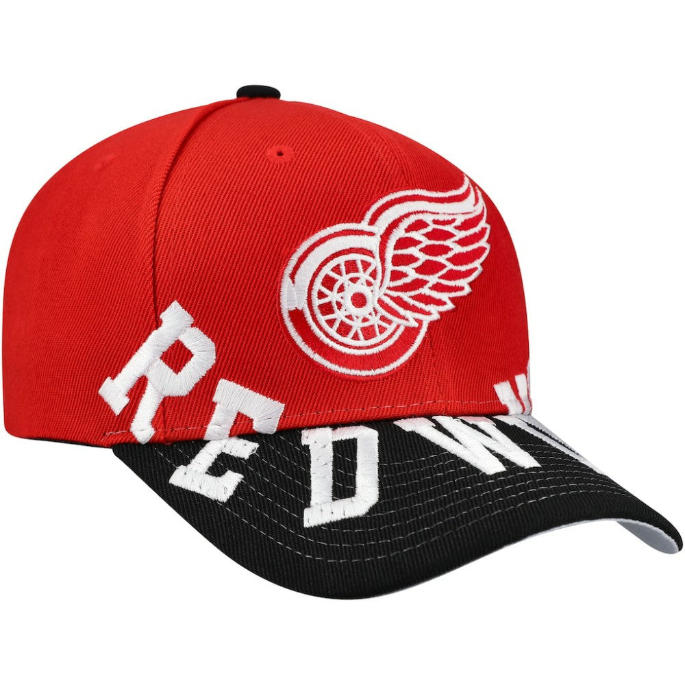 Detroit Red Wings Mitchell & Ness Underarch Two-Tone Pro Crown Snapback Hat - Red/Black | NHL discount