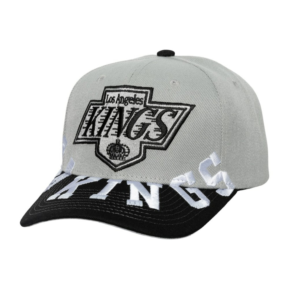 Los Angeles Kings Mitchell & Ness Underarch Two-Tone Pro Crown Snapback Hat - Gray/Black | NHL discount