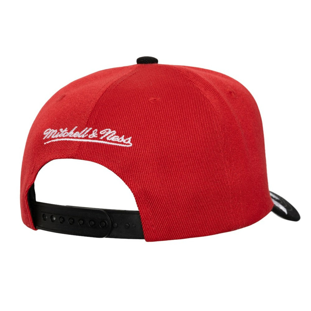New Jersey Devils Mitchell & Ness Underarch Two-Tone Pro Crown Snapback Hat - Red/Black | New Era near me