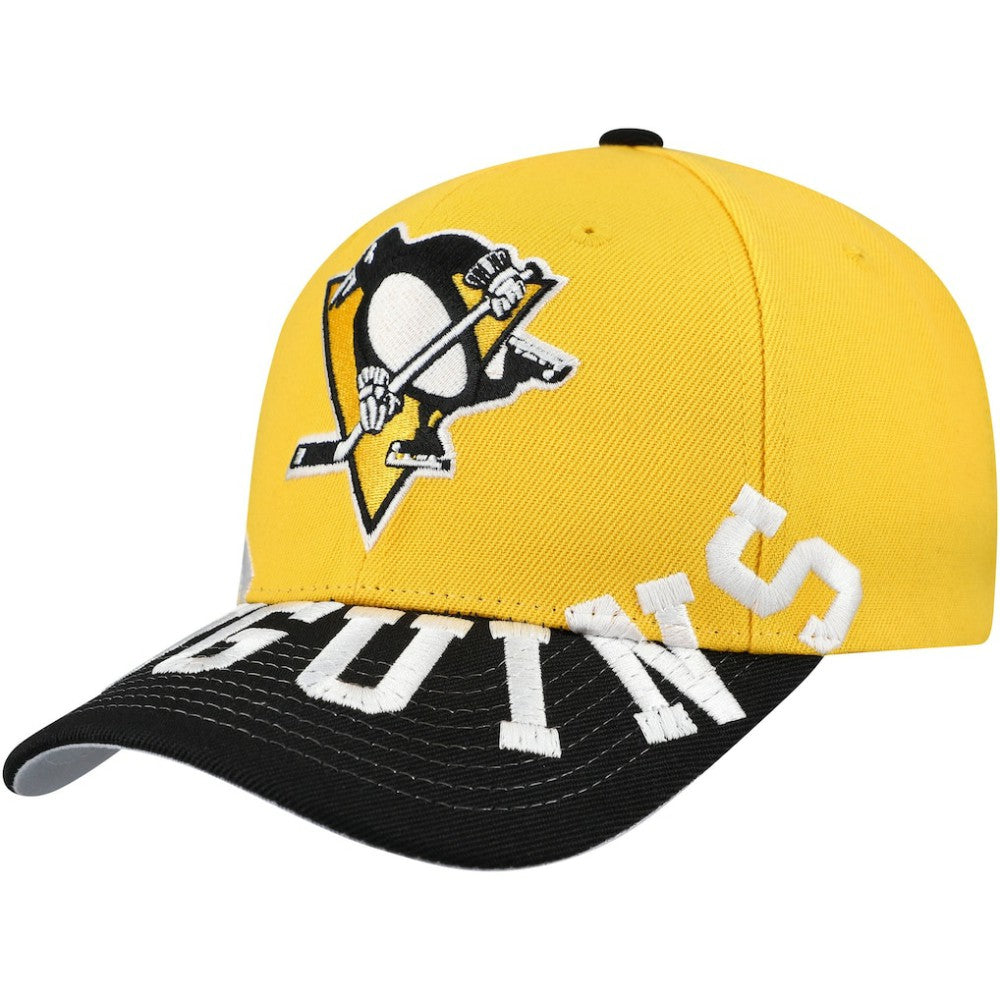 Pittsburgh Penguins Mitchell & Ness Underarch Two-Tone Pro Crown Snapback Hat - Gold/Black | NHL online
