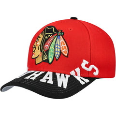 Chicago Blackhawks Mitchell & Ness Underarch Two-Tone Pro Crown Snapback Hat - Red/Black | NHL discount