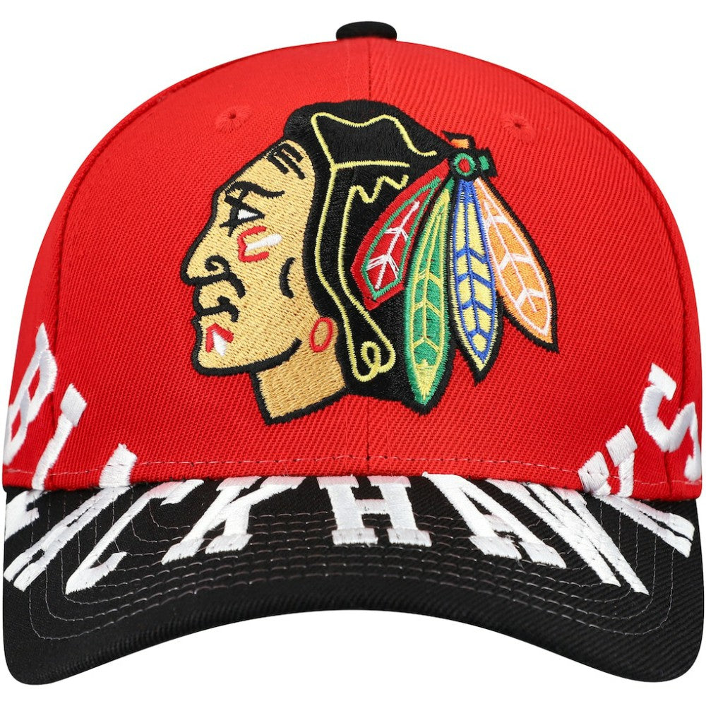 Chicago Blackhawks Mitchell & Ness Underarch Two-Tone Pro Crown Snapback Hat - Red/Black | NHL discount
