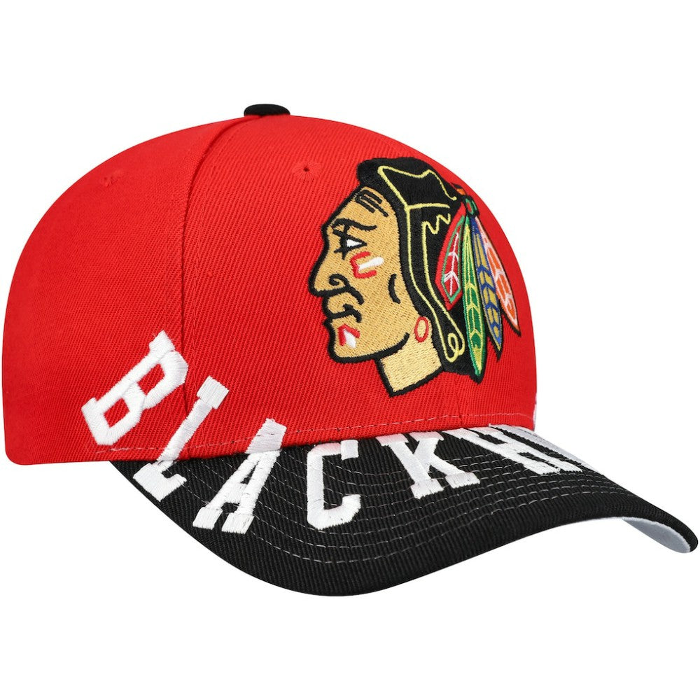 Chicago Blackhawks Mitchell & Ness Underarch Two-Tone Pro Crown Snapback Hat - Red/Black | NHL discount
