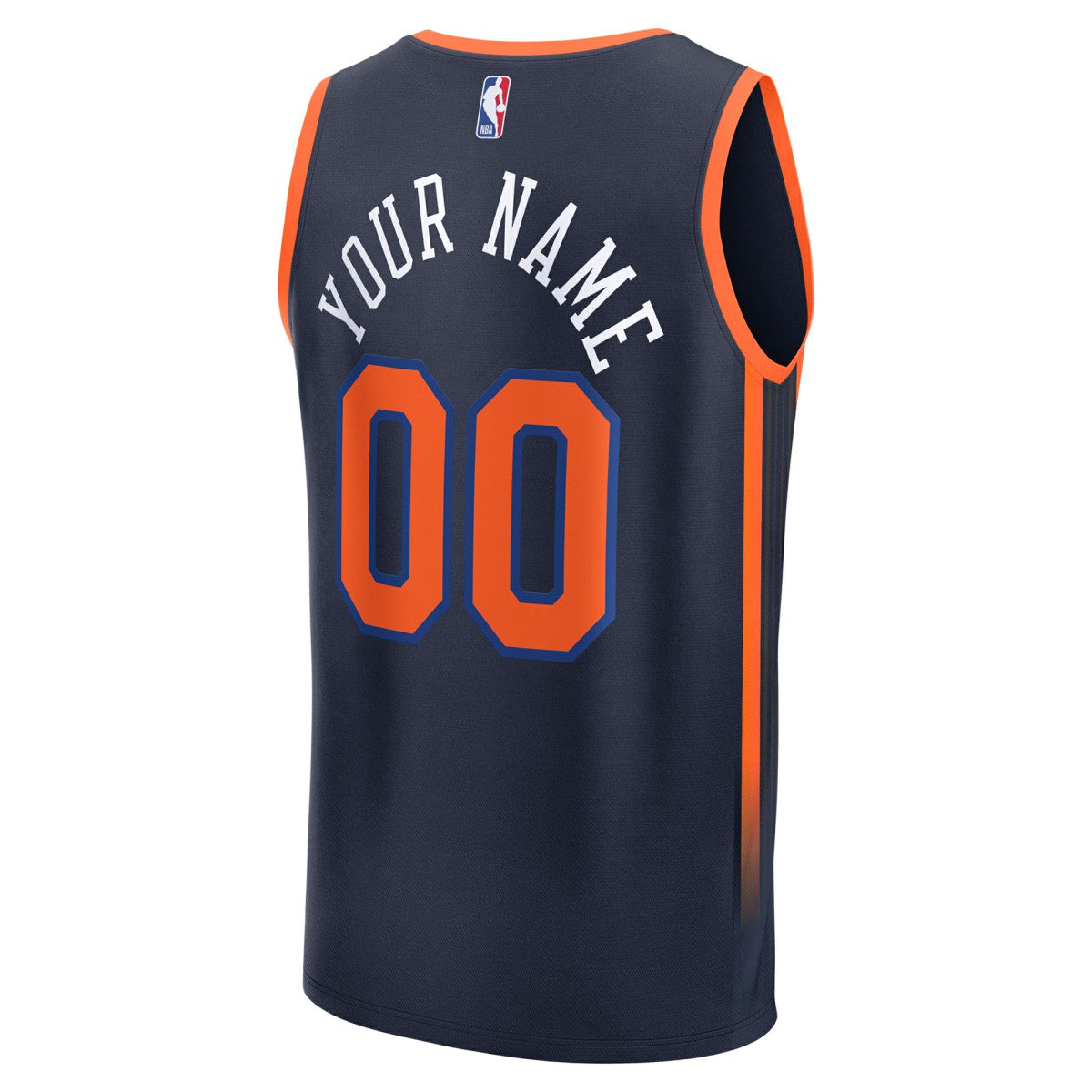 Fanatics New York Knicks Fast Break Custom Jersey Statement Edition Navy