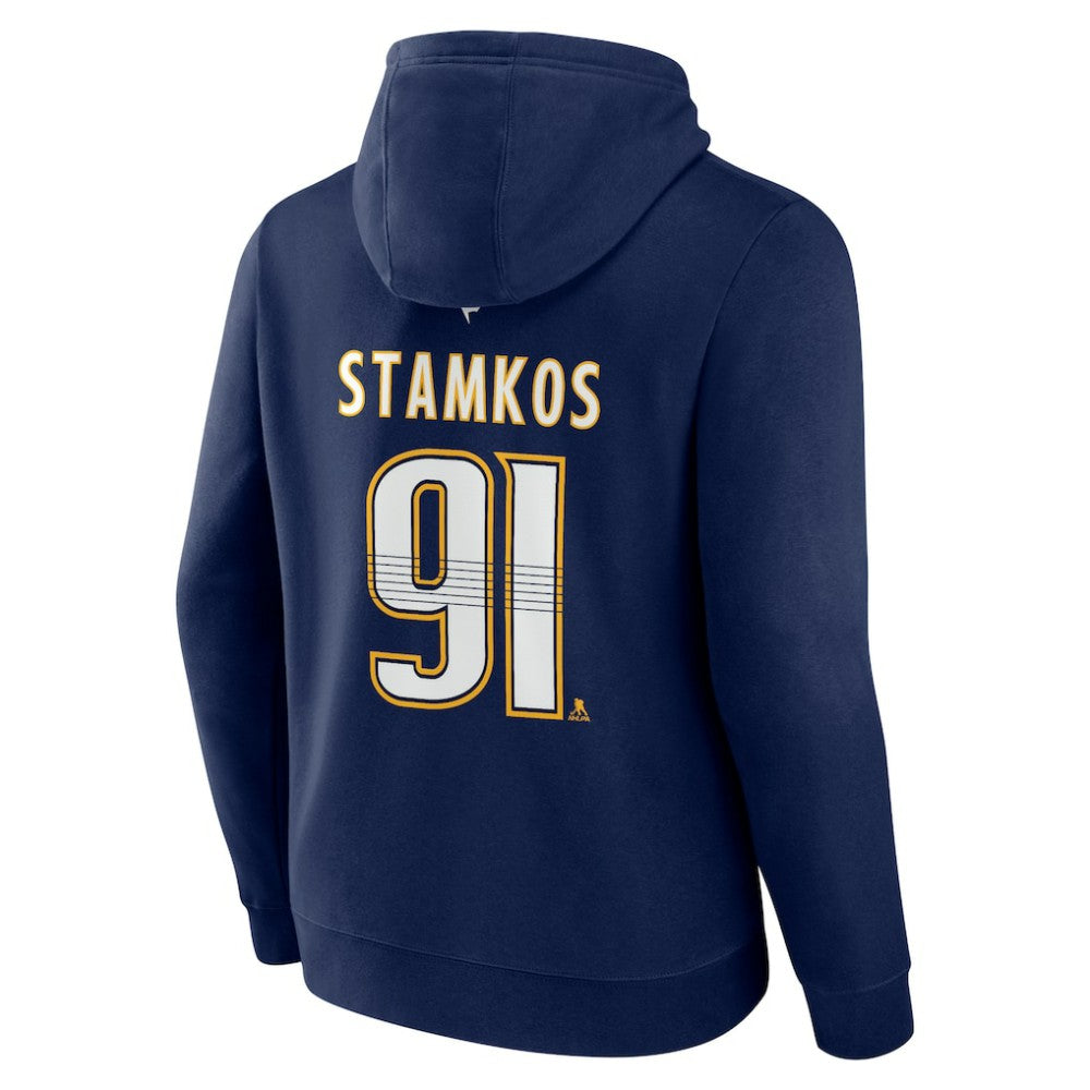 Steven Stamkos Nashville Predators Fanatics Authentic Stack Name & Number Tri-Blend Pullover Hoodie - Navy | Fanatics discount