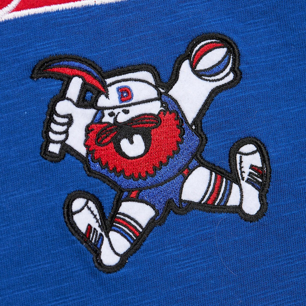 Mitchell & Ness Denver Nuggets Hardwood Classics Felt Applique Slub T-Shirt Royal