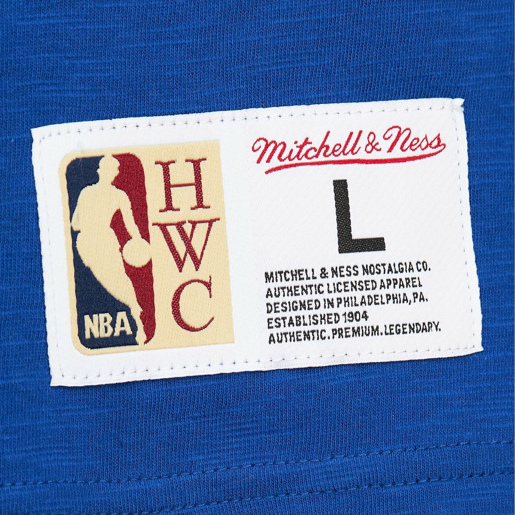 Mitchell & Ness Denver Nuggets Hardwood Classics Felt Applique Slub T-Shirt Royal