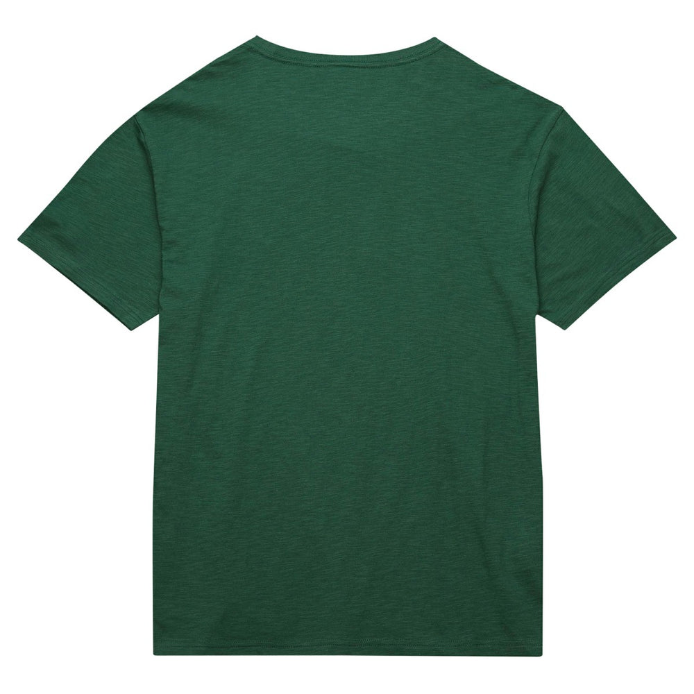 Mitchell & Ness Milwaukee Bucks Hardwood Classics Felt Applique Slub T-Shirt Green