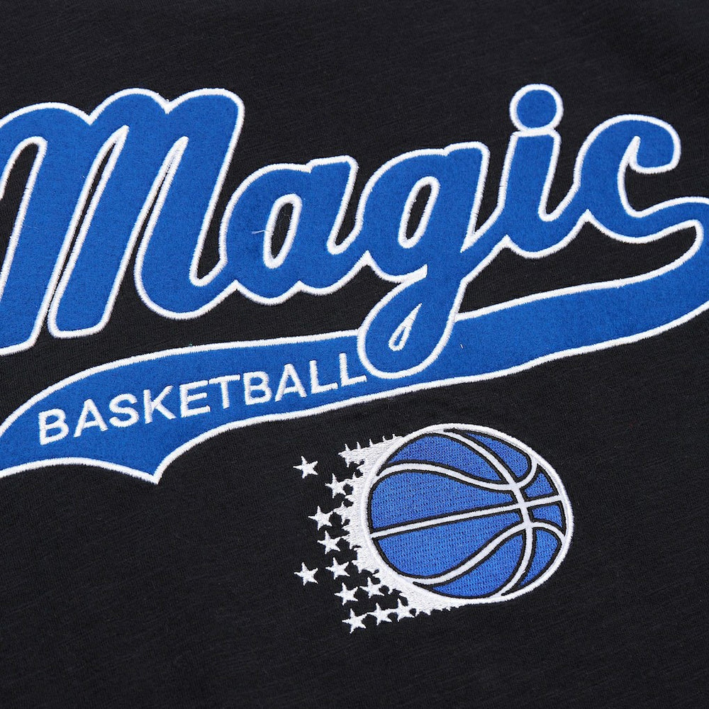 Mitchell & Ness Orlando Magic Hardwood Classics Felt Applique Slub T-Shirt Black