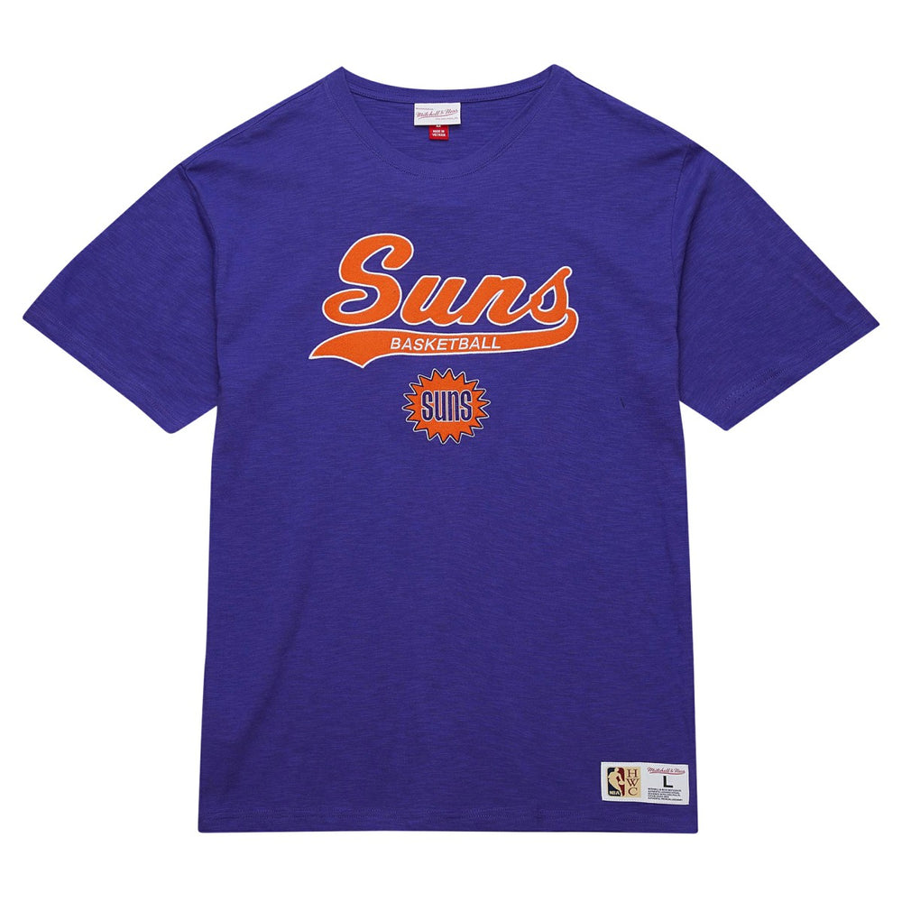 Mitchell & Ness Phoenix Suns Hardwood Classics Felt Applique Slub T-Shirt Purple