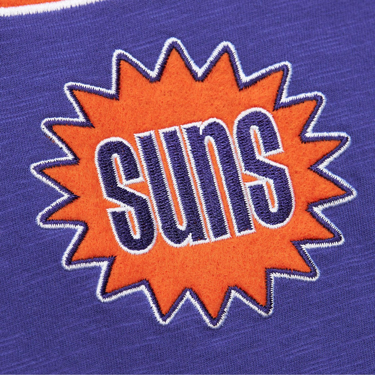 Mitchell & Ness Phoenix Suns Hardwood Classics Felt Applique Slub T-Shirt Purple